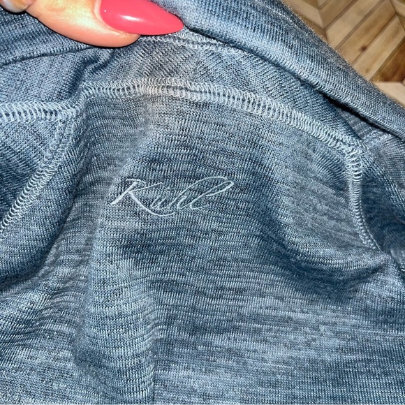 Kuhl Lea Funnel Neck Sweatshirt Pullover Blue Gray Large Long Sleeve Active - Picture 4 of 7